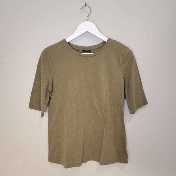 Who What Wear Tops - Who What Wear Olive Green Boxy T-Shirt - Size L